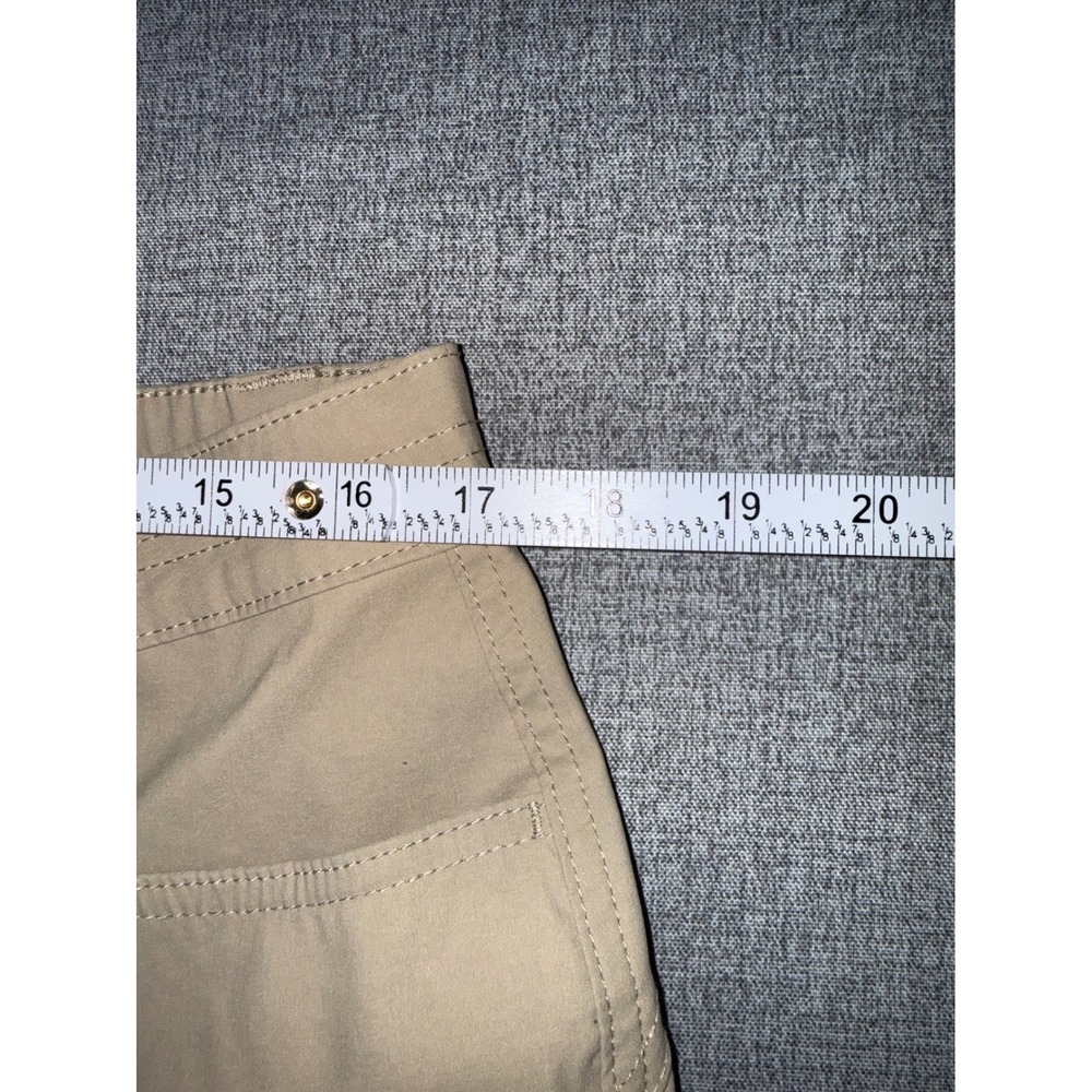 Eddie Bauer Womens Horizon Guide Chino Shorts Tan Beige Size 12 Hiking Outdoor - Picture 5 of 10
